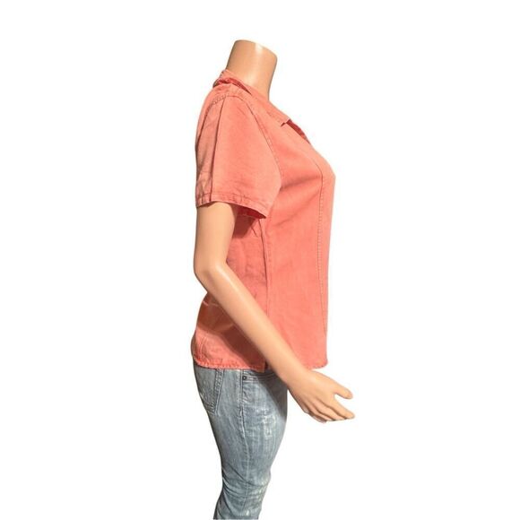 Pulp women's tencel short sleeve button-up shirt M - Picture 5 of 7